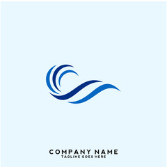 Water wave Logo Template