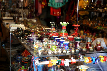 Souvenir and gift shop in old town Sheki