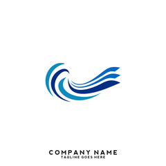 Water wave Logo Template