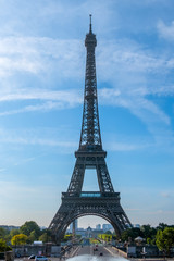 Fototapeta na wymiar Eiffel Tower and Blue Sky