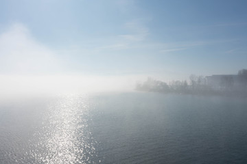 Nebel über dem Bodensee