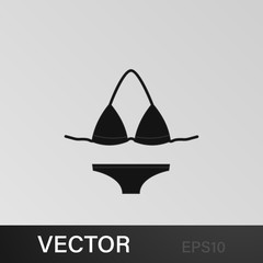 Fototapeta premium bikini swimsuit icon. Elements of travel illustration icons. Signs, symbols can be used for web, logo, mobile app, UI, UX