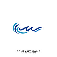 Water wave Logo Template