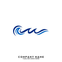 Water wave Logo Template