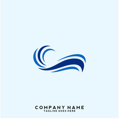 Water wave Logo Template