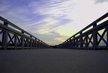 bridge at sunset
