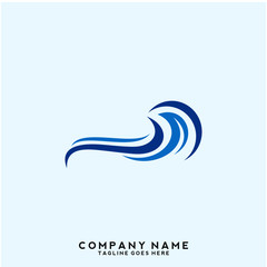 Water wave Logo Template