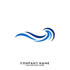 Water wave Logo Template