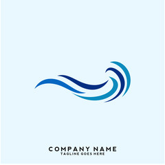 Water wave Logo Template