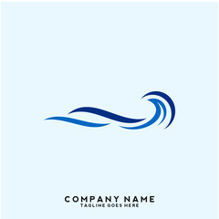 Water wave Logo Template