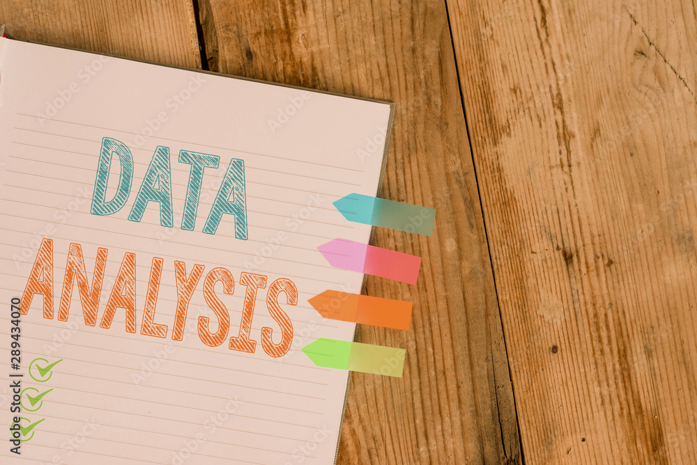 Poster handwriting text writing data analysis. conceptual photo translate numbers to analytical conclusion 
