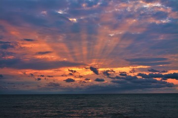 a beautiful sunrise at the black sea