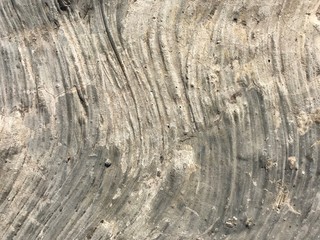 wave like stains on concrete