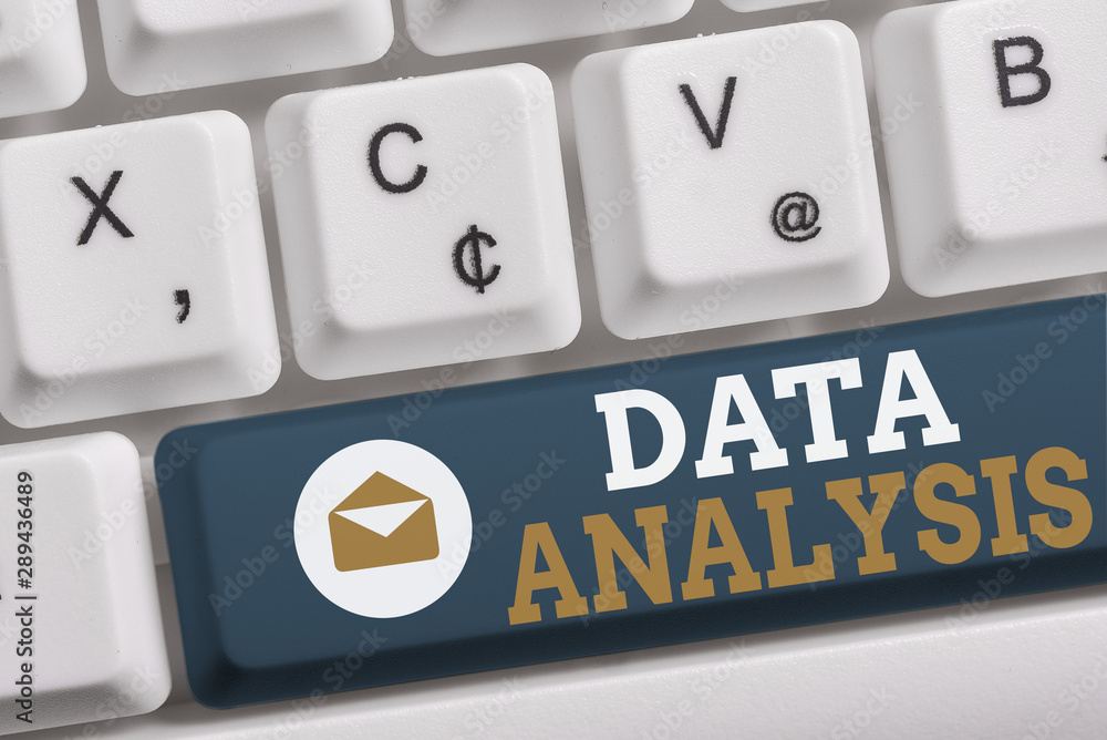 Poster word writing text data analysis. business photo showcasing translate numbers to analytical conclusio