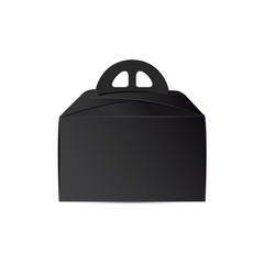 Cardboard box mock up, package for cake design.