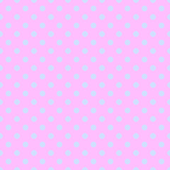 seamless polka dots pattern. blue polka dots on pink background
