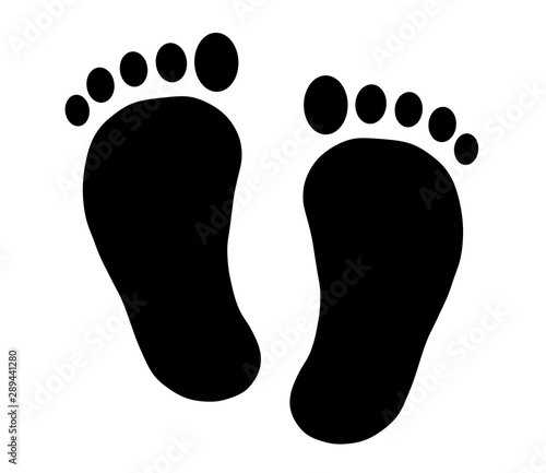 足跡のシルエット Wall Mural Wallpaper Murals Wallsheaven Chapinasu