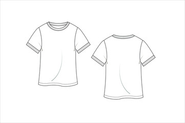 Women top,t-shirt, blouse in vector set