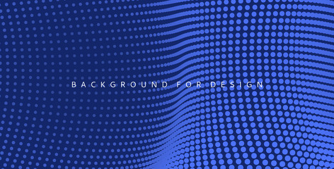 Abstract background. Technology style. 3d network design with particles. Vector illustration. Cover design template. Can be used for advertising, marketing, presentation.