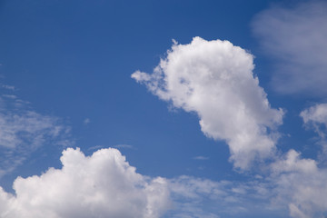Beautiful blue sky with cloud nature abstack background