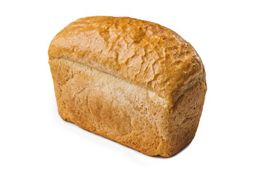 bakery products on white background