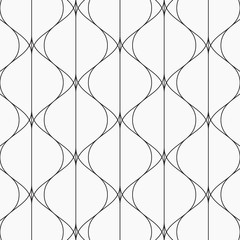 Curve linear vector pattern, repeating linear abstract. pattern is on swatch panel.