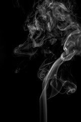 White smoke on dark background