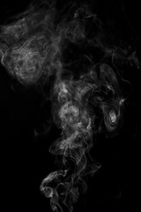 White smoke on dark background