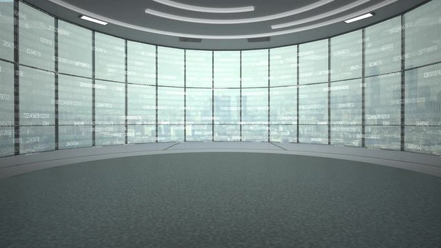 4k video animation digital city