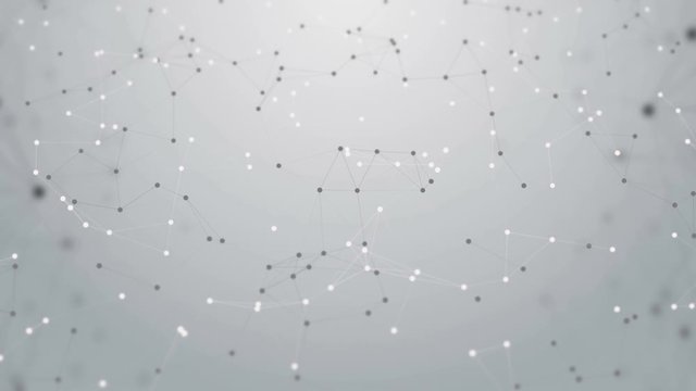 Abstract digital data nodes and connections network or system. motion background. Seamless Loop. 4k