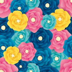 Vector seamless floral texture background