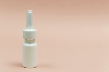 Medical container on a purple background