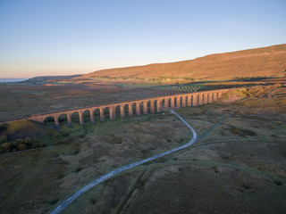 Naklejka premium Railway Viaduct Bridge