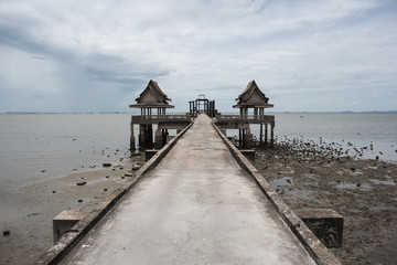 pier, and now the Ocean Sanctuary, Chittaphawan Monks College in Bang Lamung Thailand, near pattaya.