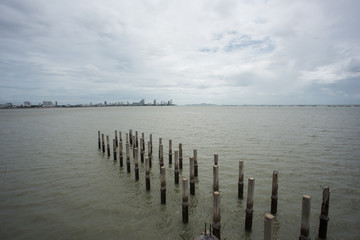 pier, and now the Ocean Sanctuary, Chittaphawan Monks College in Bang Lamung Thailand, near pattaya.