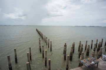 pier, and now the Ocean Sanctuary, Chittaphawan Monks College in Bang Lamung Thailand, near pattaya.