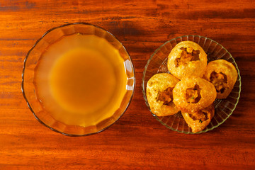 popular indian street food,snack panipuri