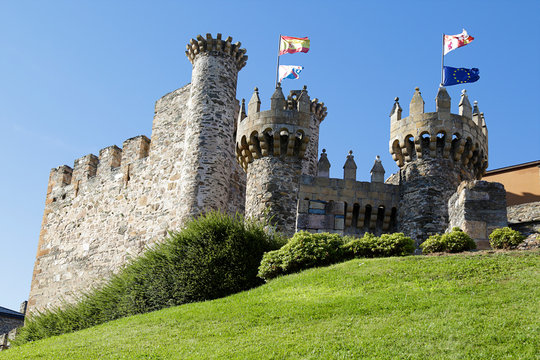 Ponferrada castle, region of El Bierzo, Leon (Spain)
