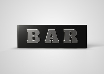 Slots Bar Symbol Slot Machine Reel Casino 3D Render