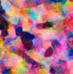 Abstract colorful stripes. Digital design painting impressionism artwork. Hand drawn artistic pattern. Modern art. Good for printed pictures, postcards, posters or wallpapers and textile printing.