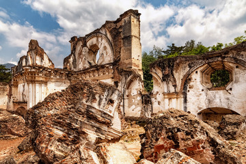 Convento la Recolección, destroyed by several earthquakes, Antigua Guatemala; Guatemala
