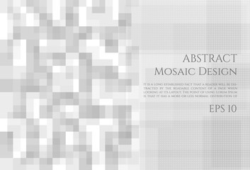 Mosaic background abstract design art style with space for your text. vector illustration