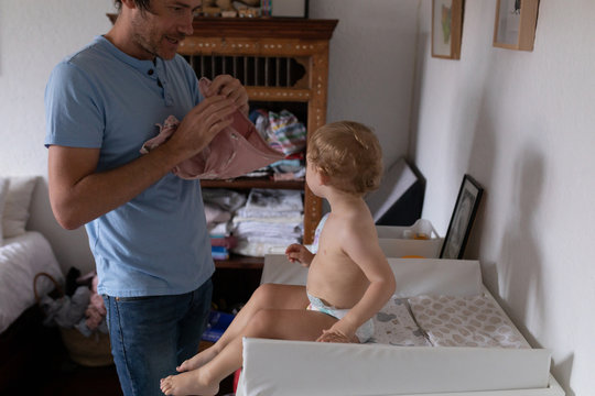 Father and his baby enjoying time together