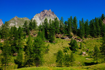 Beautiful mountain landscape, Alpe Devero, Italy