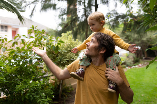Father and his baby enjoying time together