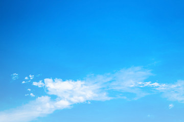 Beauty white cloud and clear blue sky in sunny day texture background