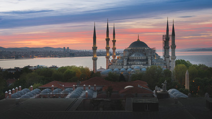 Fototapeta na wymiar Hagia Sophia at morning twilight