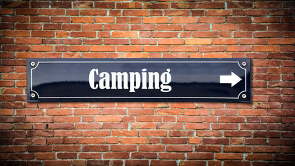 Fototapeta premium Schild 404 - Camping