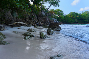 The Beautiful Jamaican boston beach in Portland, the sea is ideal for surfing and is a truly paradise far from the touristic certrums of jamaica