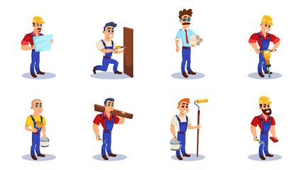 People Working as Engineer, Builder and Repairman.